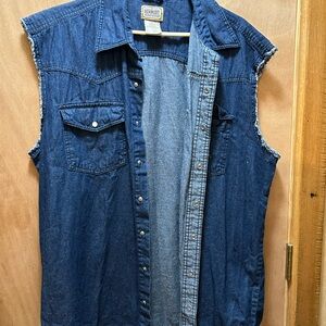 Vintage Denim Sleeveless shirt